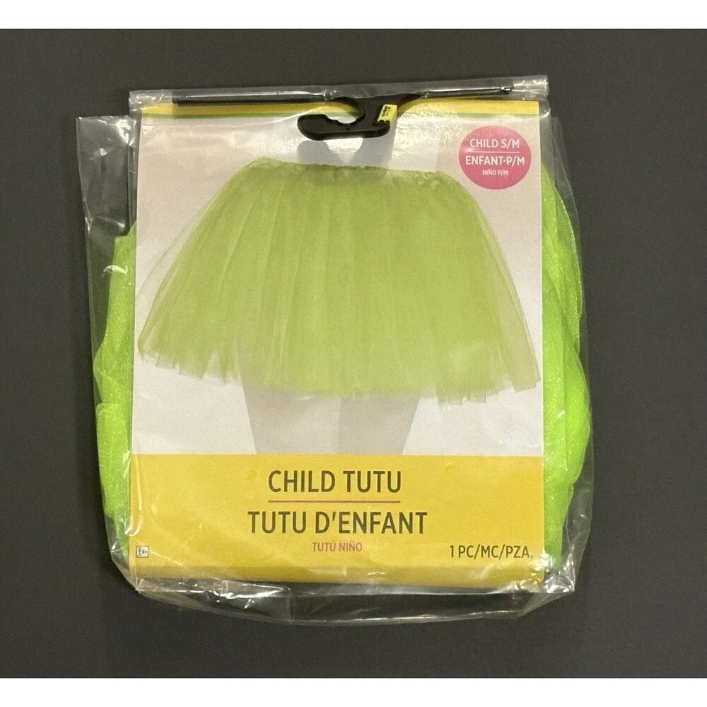 Neon Green Tutu Skirt Girls Small Party Dance Tulle Female Costume Accessory